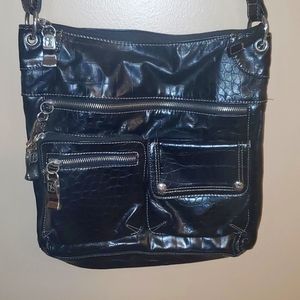 Black, cross body purse